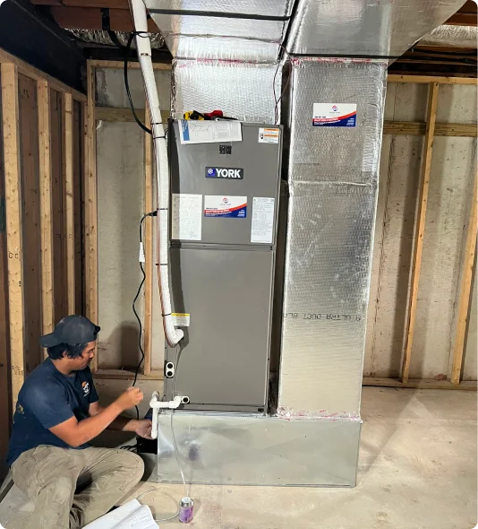Custom ductwork and heat pump installation challenge
